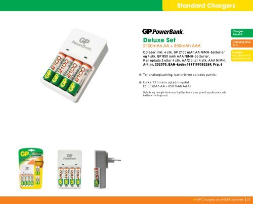 GP Chargers and NiMH batteries