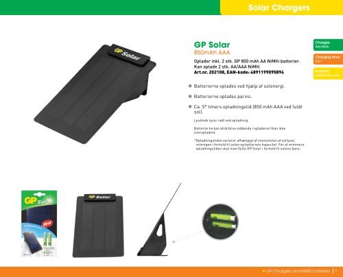 GP Chargers and NiMH batteries