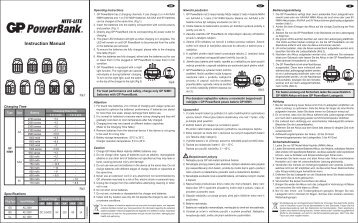 NITE-LITE Instruction Manual - Batteriexperten