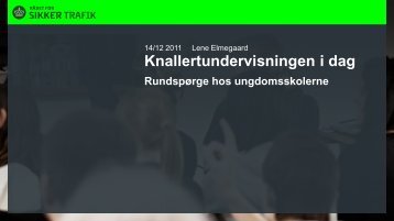 Powerpoint-præsentation af den rundspørge