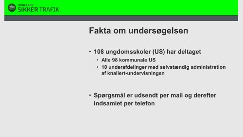 Powerpoint-præsentation af den rundspørge