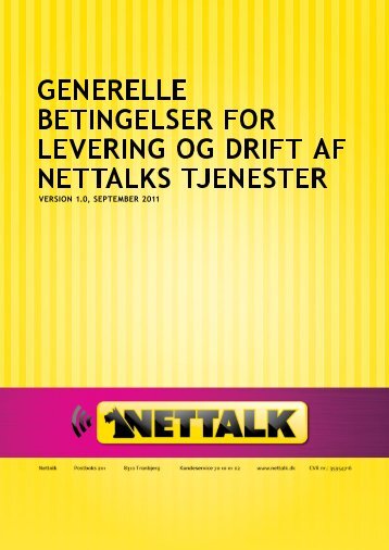 Nettalks generelle betingelser her