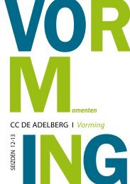 vormingsbrochure - CC De Adelberg