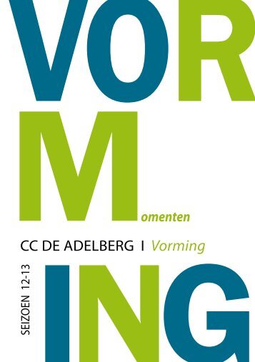 vormingsbrochure - CC De Adelberg