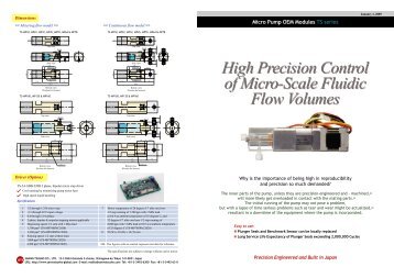 Micro Pump OEM Module TS series catalogue - Sanwa Tsusho Co ...