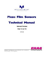 Piezo Film Sensors Technical Manual - EHAG Electronic Hardware AG