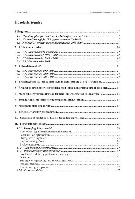 Metodehåndbog – Forandringsparathed - EPJ-Observatoriet