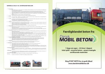 Prisliste - Dansk Mobil Beton Aps