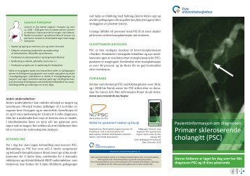 Primær skleroserende cholangitt (PSC) - Ous-research.no