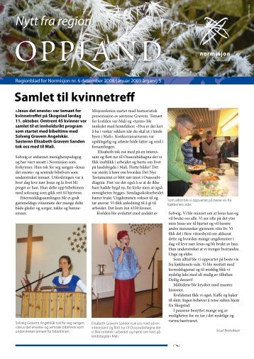 Nytt fra region Oppland 06/08 - Normisjon