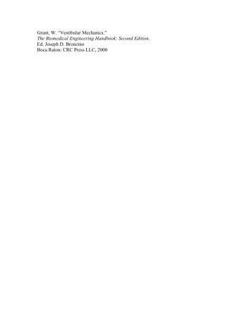 chapter 36 - Vestibular Mechanics - KEMT FEI TUKE