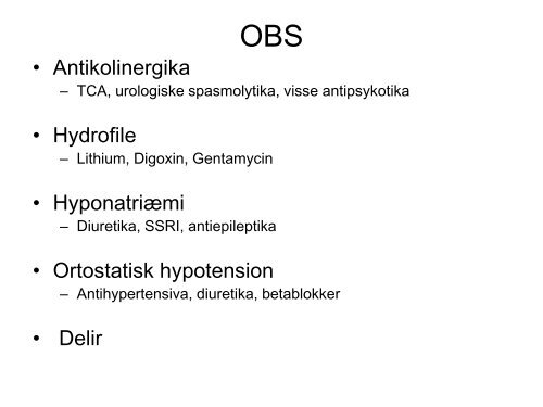 Gerontofarmakologi - Erik Skjelbye - Dansk Selskab For Geriatri