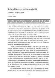 Kultur er den bedste socialpolitik - BUKS | tidsskrift for børne og ...