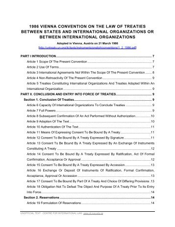 1986 vienna convention on the law of treaties between states and ...