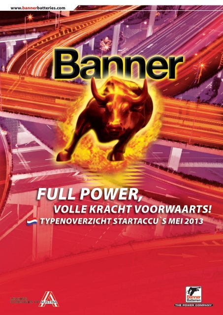 Typenlijst startaccu's NL (6.4 Mb) - Banner GmbH