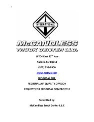 McCandless Truck Center - Regional Air Quality Council