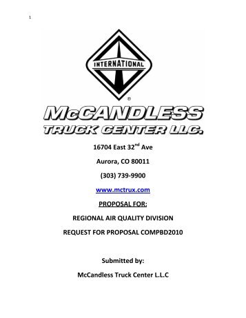 McCandless Truck Center - Regional Air Quality Council