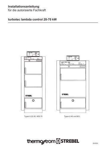 Installationsanleitung für die autorisierte Fachkraft turbotec ... - Strebel