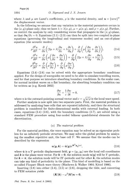 WAVES AND VIBRATIONS IN INHOMOGENEOUS STRUCTURES ...