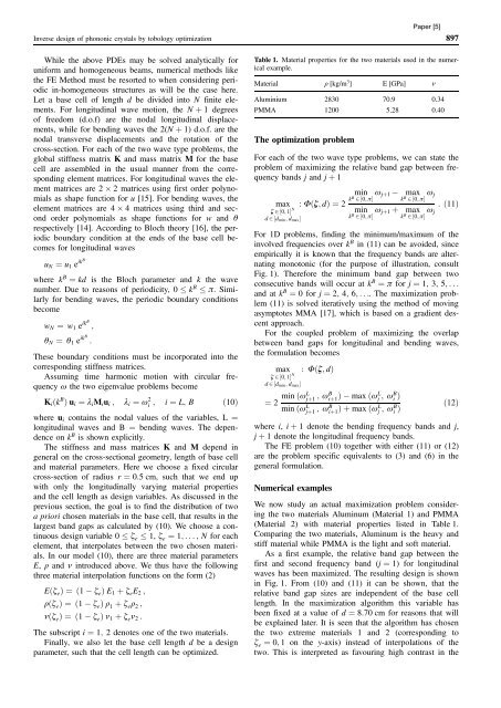 WAVES AND VIBRATIONS IN INHOMOGENEOUS STRUCTURES ...