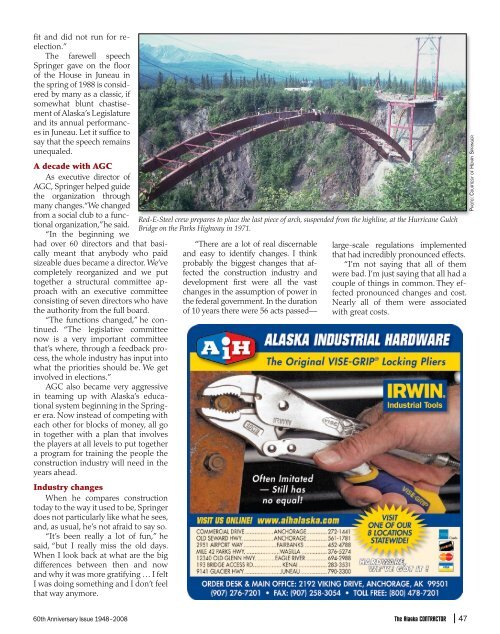 The Alaska Contractor: Special 60th Anniversary Issue