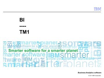 Using TM1 as a data source for Cognos BI Reporting
