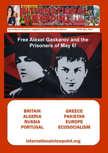 Free Alexei Gaskarov and the Prisoners of May 6! - International ...