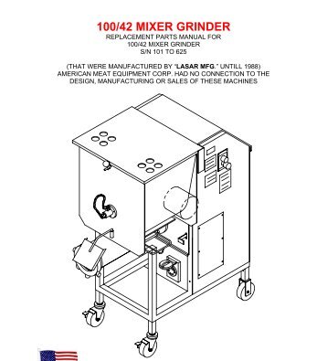 100/42 MIXER GRINDER - Berkel Sales & Service