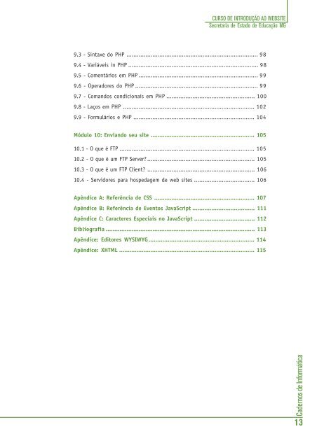 Cadernos de Informática - Portal do Professor