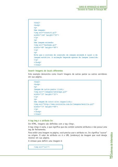 Cadernos de Informática - Portal do Professor