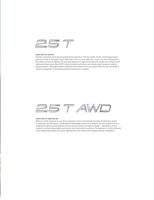 2006 Volvo S80 Brochure