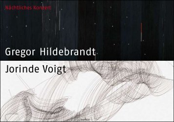 Gregor Hildebrandt Jorinde Voigt