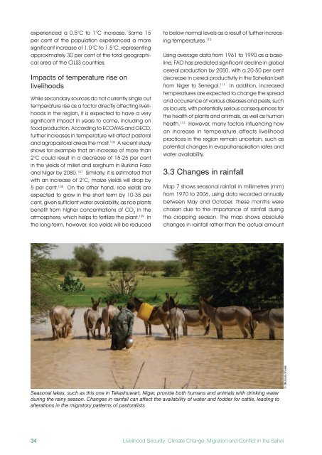 Livelihood Security: Climate change, conflict and migration in - UNEP