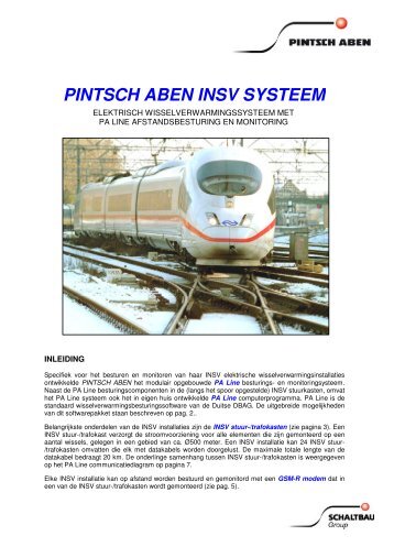 technische beschrijving INSV 1.8.hh - Pintsch Aben