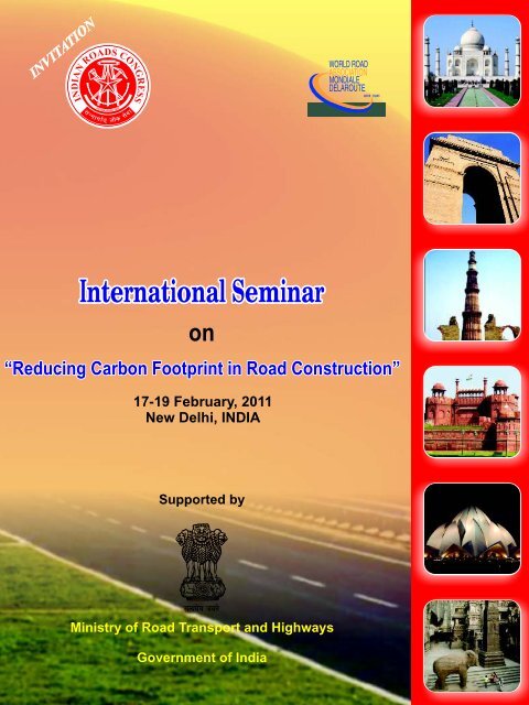 INVITATION on International Seminar - Indian Roads Congress