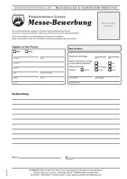 Bewerbung als Messehelfer - Loesdau