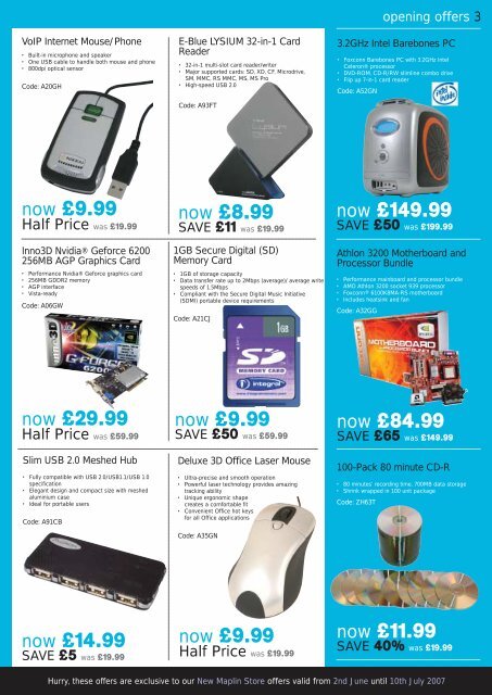 Thanet & Lincoln Leaflet - Maplin Electronics