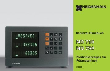 Benutzer-Handbuch ND 710, ND 750 - heidenhain - DR ...