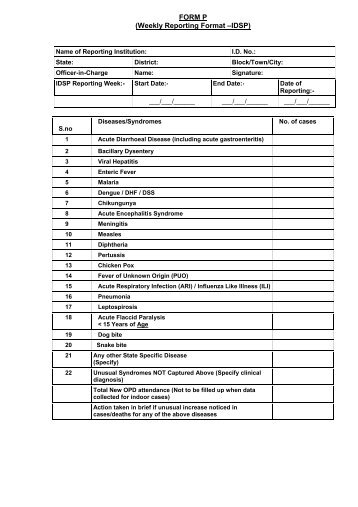 FORM P - Agra