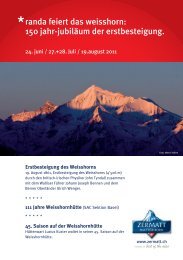 randa feiert das weisshorn: 150 jahr-jubiläum der ... - Hikr.org