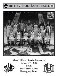 2011-12 Lion Basketball - Athletics