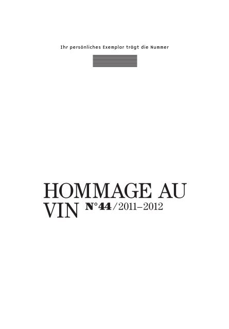Hommage Au