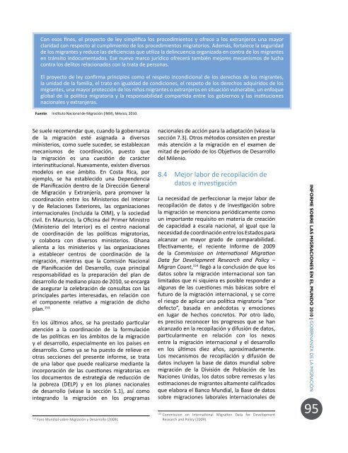 informe sobre las migraciones en el mundo 2010 - IOM Publications