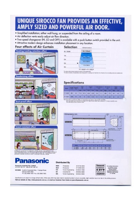 Panasonic Air Curtain.pdf - Industrial Air