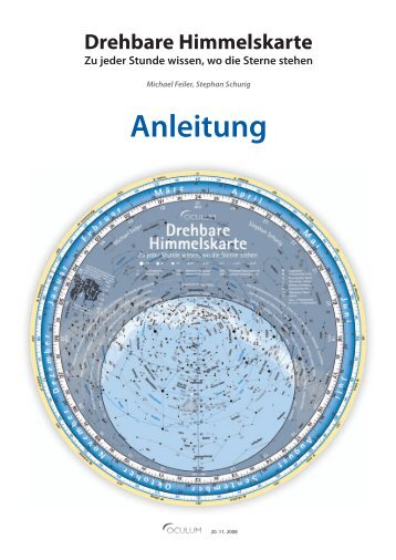 Drehbare Himmelskarte (3. Auflage) - Anleitung