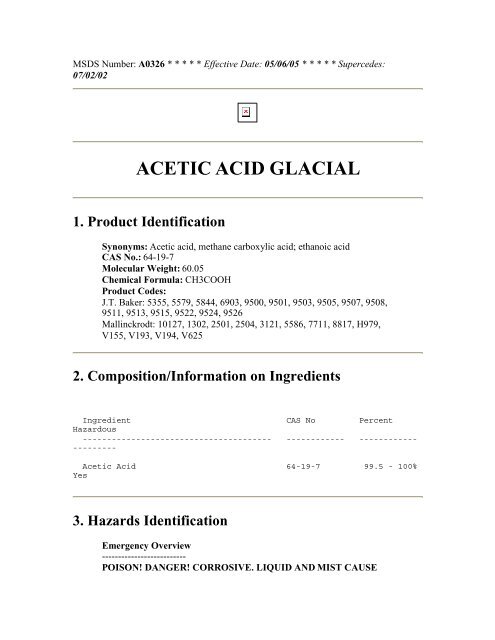 Acetic Acid Glacial