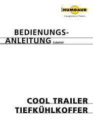 bedienungs- anleitung Tiefkühlkoffer Cool Trailer