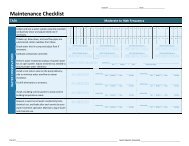 Maintenance Checklist - Resource Venture