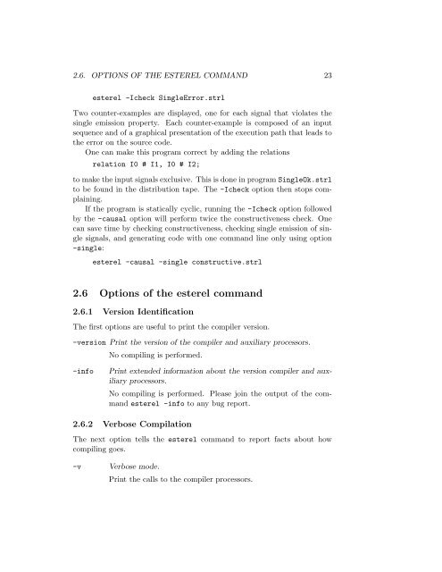 The Esterel v5 21 System Manual - Courses
