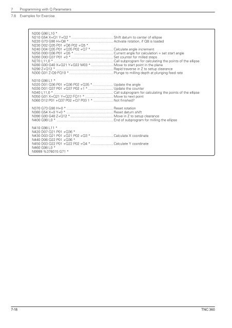 User's Manual ISO TNC 360 (260020xx, 280490xx) - heidenhain